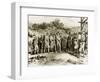 The Pilgrims Receiving Massacoit, 1621-null-Framed Giclee Print
