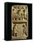 The Pillar of the Farmer, Relief Depicting a Fruit Market and Two Farmers Tilling the Soil-null-Framed Stretched Canvas