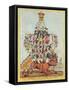 The Pillar of the State, or John Bull Overloaded, after Cruikshank in 1819, 1827-Henry Heath-Framed Stretched Canvas