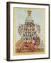 The Pillar of the State, or John Bull Overloaded, after Cruikshank in 1819, 1827-Henry Heath-Framed Giclee Print