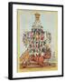 The Pillar of the State, or John Bull Overloaded, after Cruikshank in 1819, 1827-Henry Heath-Framed Giclee Print