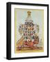 The Pillar of the State, or John Bull Overloaded, after Cruikshank in 1819, 1827-Henry Heath-Framed Giclee Print