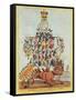 The Pillar of the State, or John Bull Overloaded, after Cruikshank in 1819, 1827-Henry Heath-Framed Stretched Canvas