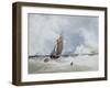 The Pilot Boat Off Fecamp, Normandy-Charles Burton Barber-Framed Giclee Print