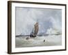 The Pilot Boat Off Fecamp, Normandy-Charles Burton Barber-Framed Giclee Print