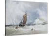 The Pilot Boat Off Fecamp, Normandy-Charles Burton Barber-Stretched Canvas