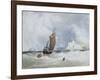 The Pilot Boat Off Fecamp, Normandy-Charles Burton Barber-Framed Giclee Print