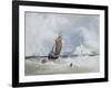 The Pilot Boat Off Fecamp, Normandy-Charles Burton Barber-Framed Giclee Print