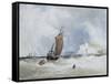 The Pilot Boat Off Fecamp, Normandy-Charles Burton Barber-Framed Stretched Canvas