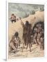 The Pilot Chedotel Finds the Surviving Members of the French Colony on the Ile De Sable-Louis Charles Bombled-Framed Giclee Print