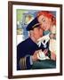 The Pilot Hated Stewardesses - Saturday Evening Post "Leading Ladies", May 15, 1954 pg.36-Robert Meyers-Framed Giclee Print