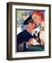 The Pilot Hated Stewardesses - Saturday Evening Post "Leading Ladies", May 15, 1954 pg.36-Robert Meyers-Framed Giclee Print