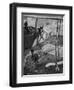 The Pilots of an Allied BE2 Aircraft Use Handguns to Attack a German Taube-null-Framed Premium Giclee Print