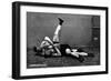 The Pin: Russian Wrestlers-null-Framed Art Print