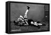 The Pin: Russian Wrestlers-null-Framed Stretched Canvas