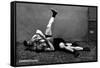 The Pin: Russian Wrestlers-null-Framed Stretched Canvas