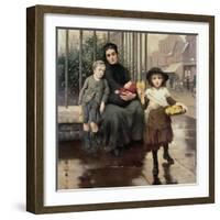 The Pinch of Poverty, 1891-Thomas Benjamin Kennington-Framed Giclee Print