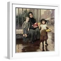 The Pinch of Poverty, 1891-Thomas Benjamin Kennington-Framed Giclee Print