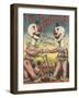 The Pinder's : clowns musiciens-null-Framed Giclee Print