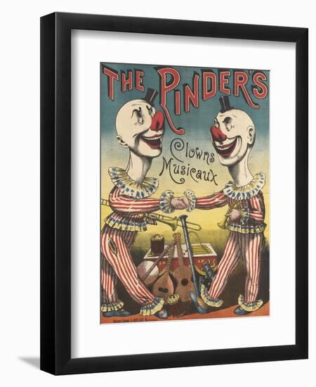 The Pinder's : clowns musiciens-null-Framed Giclee Print