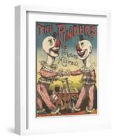 The Pinder's : clowns musiciens-null-Framed Giclee Print