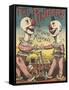 The Pinder's : clowns musiciens-null-Framed Stretched Canvas