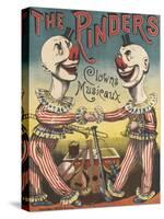 The Pinder's : clowns musiciens-null-Stretched Canvas