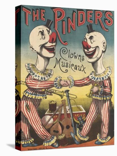 The Pinder's : clowns musiciens-null-Stretched Canvas