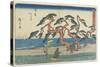 The Pine Field in Hamamatsu, 1841-1842-Utagawa Hiroshige-Stretched Canvas