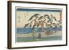 The Pine Field in Hamamatsu, 1841-1842-Utagawa Hiroshige-Framed Giclee Print