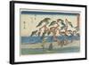 The Pine Field in Hamamatsu, 1841-1842-Utagawa Hiroshige-Framed Giclee Print