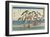 The Pine Field in Hamamatsu, 1841-1842-Utagawa Hiroshige-Framed Giclee Print