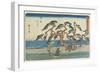 The Pine Field in Hamamatsu, 1841-1842-Utagawa Hiroshige-Framed Giclee Print