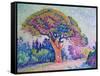 The Pine Tree at St. Tropez, 1909-Paul Signac-Framed Stretched Canvas