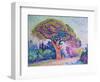 The Pine Tree at St. Tropez, 1909-Paul Signac-Framed Premium Giclee Print