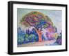 The Pine Tree at St. Tropez, 1909-Paul Signac-Framed Giclee Print