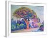 The Pine Tree at St. Tropez, 1909-Paul Signac-Framed Giclee Print