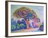 The Pine Tree at St. Tropez, 1909-Paul Signac-Framed Giclee Print