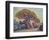 The Pine Tree at St, Tropez, 1909-Paul Signac-Framed Giclee Print