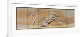 The Pines under Snow-Maruyama Okyo-Framed Premium Giclee Print