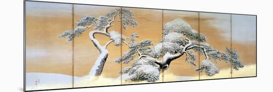 The Pines under Snow-Maruyama Okyo-Mounted Giclee Print