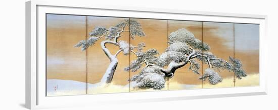 The Pines under Snow-Maruyama Okyo-Framed Giclee Print