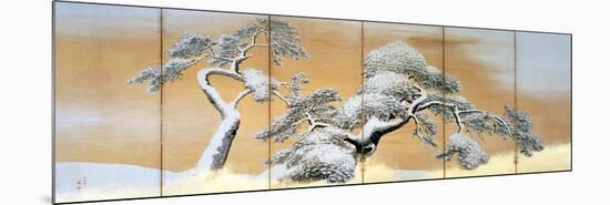 The Pines under Snow-Maruyama Okyo-Mounted Giclee Print