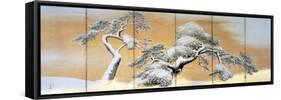The Pines under Snow-Maruyama Okyo-Framed Stretched Canvas