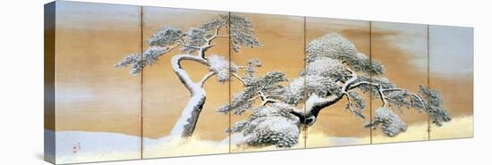 The Pines under Snow-Maruyama Okyo-Stretched Canvas