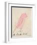 The Pink Bird, from 'sixteen Drawings of Comic Birds'-Edward Lear-Framed Giclee Print