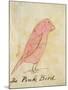 The Pink Bird-Edward Lear-Mounted Giclee Print