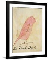 The Pink Bird-Edward Lear-Framed Giclee Print