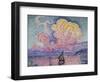 The Pink Cloud (Antibes), 1916-Paul Signac-Framed Giclee Print