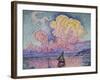 The Pink Cloud (Antibes), 1916-Paul Signac-Framed Giclee Print